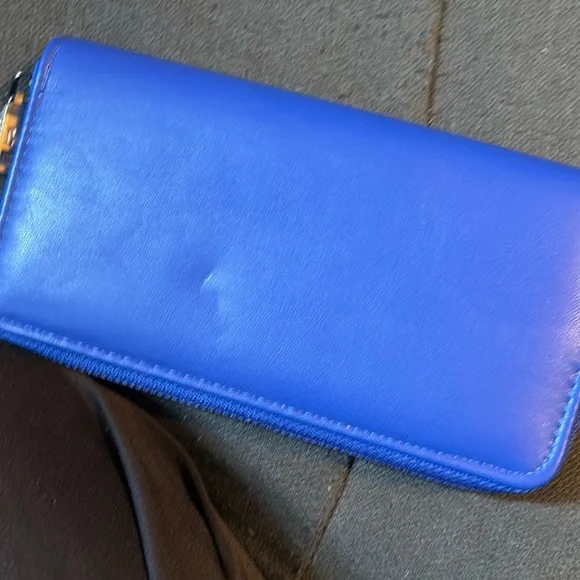 Elegant denim Blue Quilted Bag Set Bradley mischka bundle - Picture 9 of 11